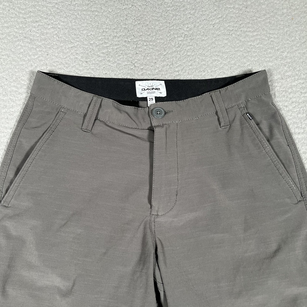Dakine Shorts Mens 29 Gray Amphibian Hybrid Chino Quick Dry Casual Preppy Logo - Picture 2 of 14